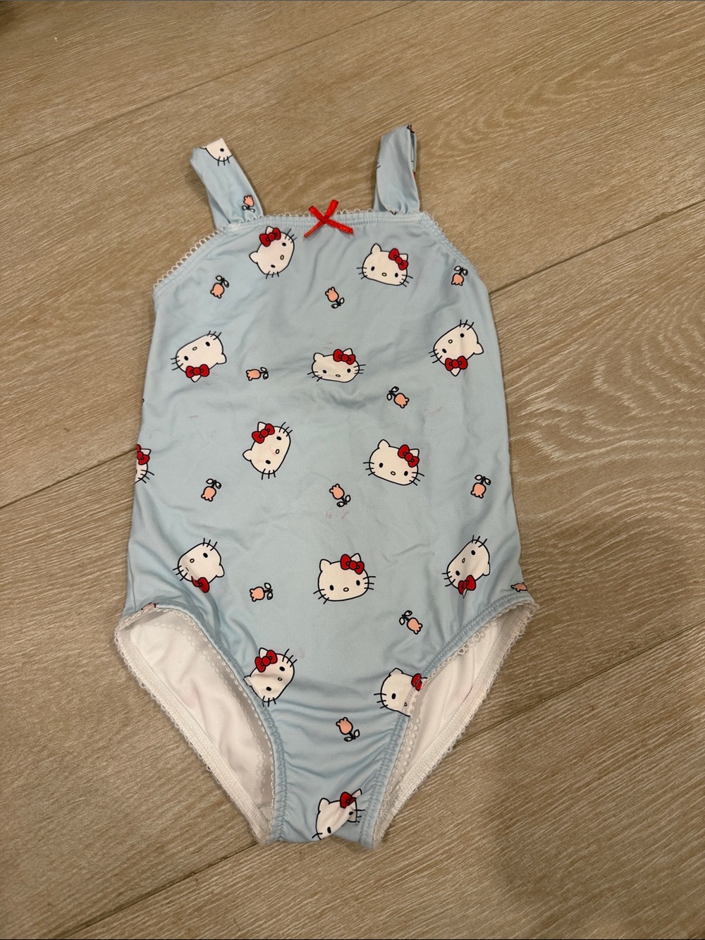 Zara Blue Hello Kitty One-Piece Swimsuit